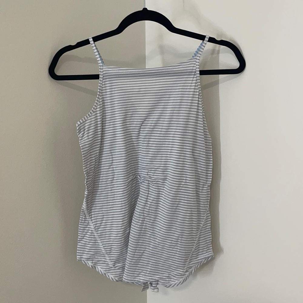 IVIVVA white/gray striped tank top